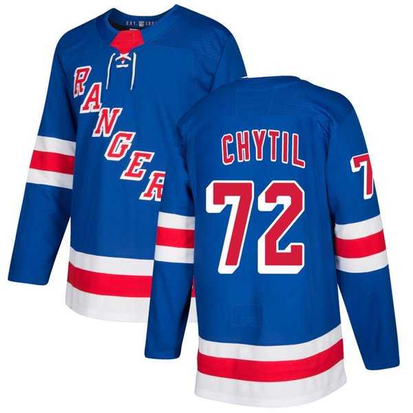 Mens New York Rangers #72 Filip Chytil Blue Home Adidas Stitched NHL Jersey Dzhi